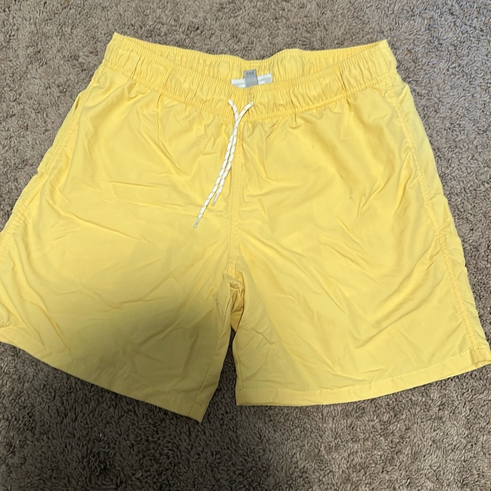 Yellow swim trunks